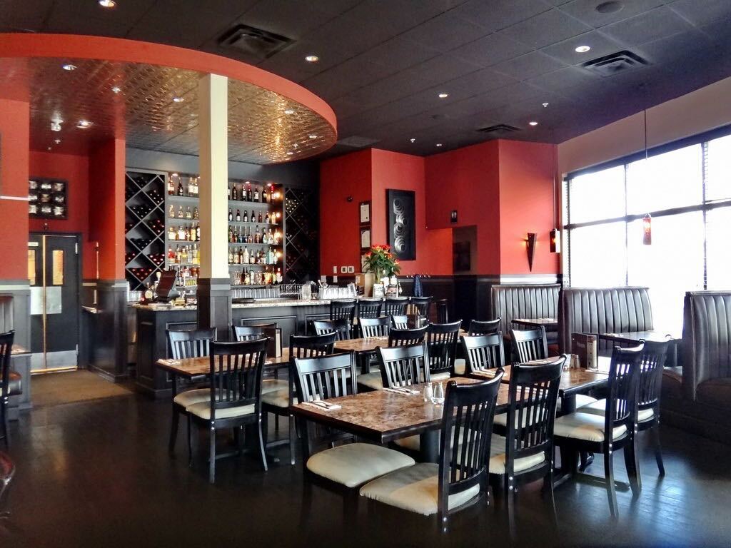 Dinakis Mediterranean Grill interior Port Coquitlam BC - warm atmosphere for authentic Greek and Mediterranean cuisine